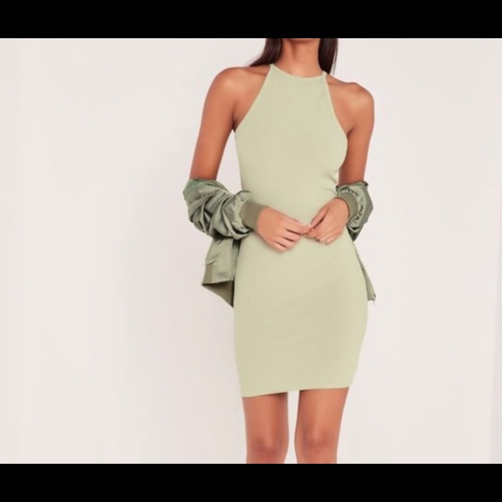 **SOLD**Carli Bybel X Missguided Knit Mint Green Dress